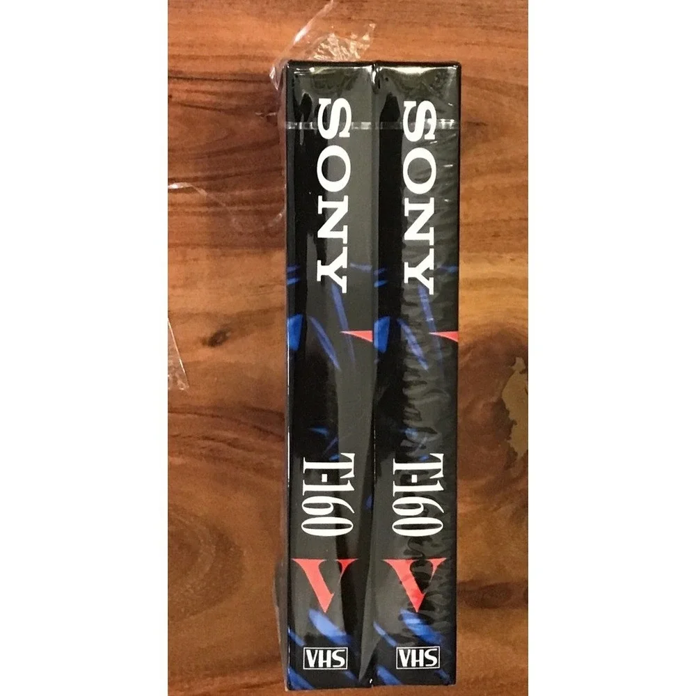 2-pack Sony 8-Hour (EP) Premium Grade T160 Blank‎ Recordable VHS Sealed Tapes